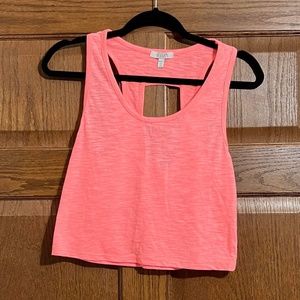 Delia’s neon pink tank crop top